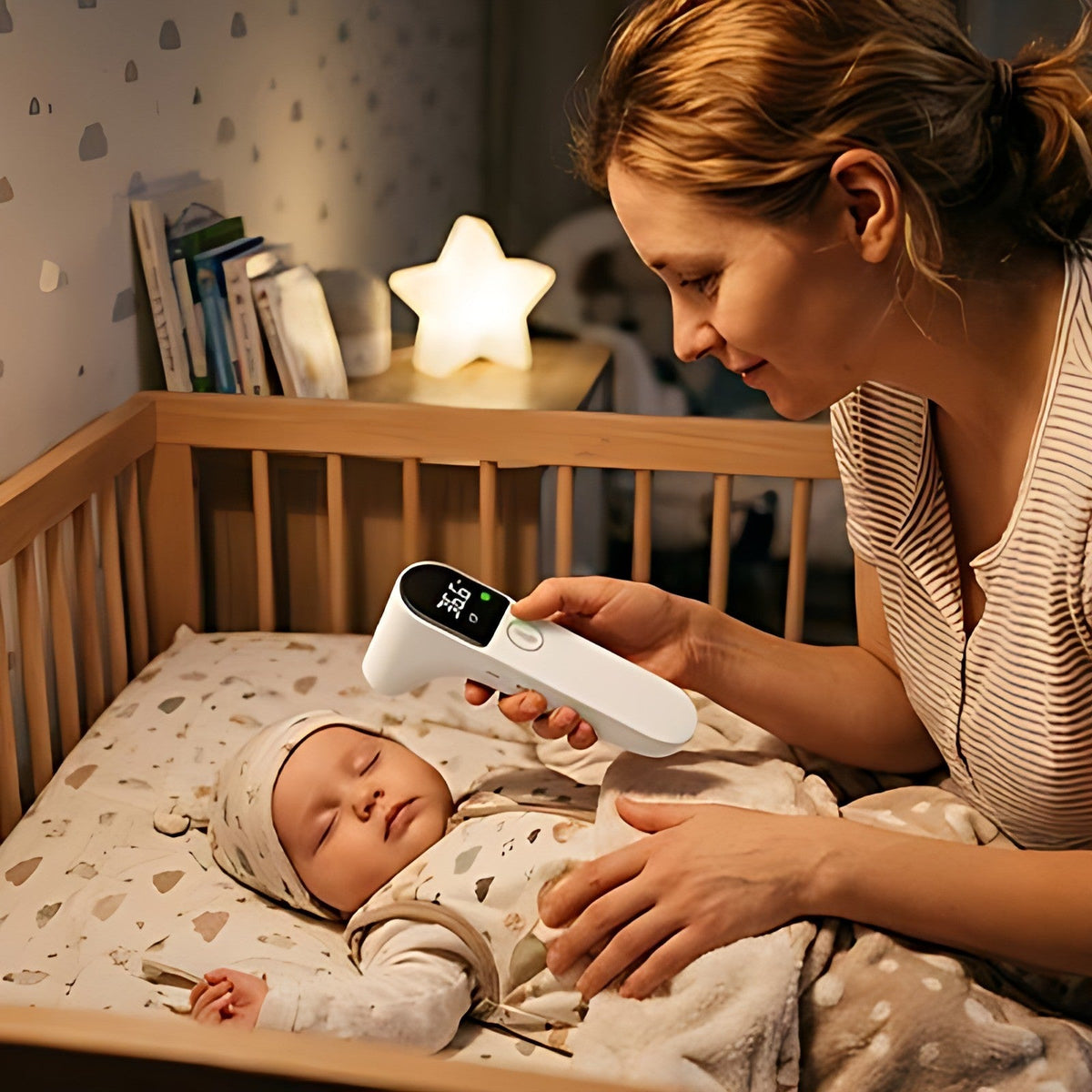 thermomètre bébé chambre nuit sans réveiller