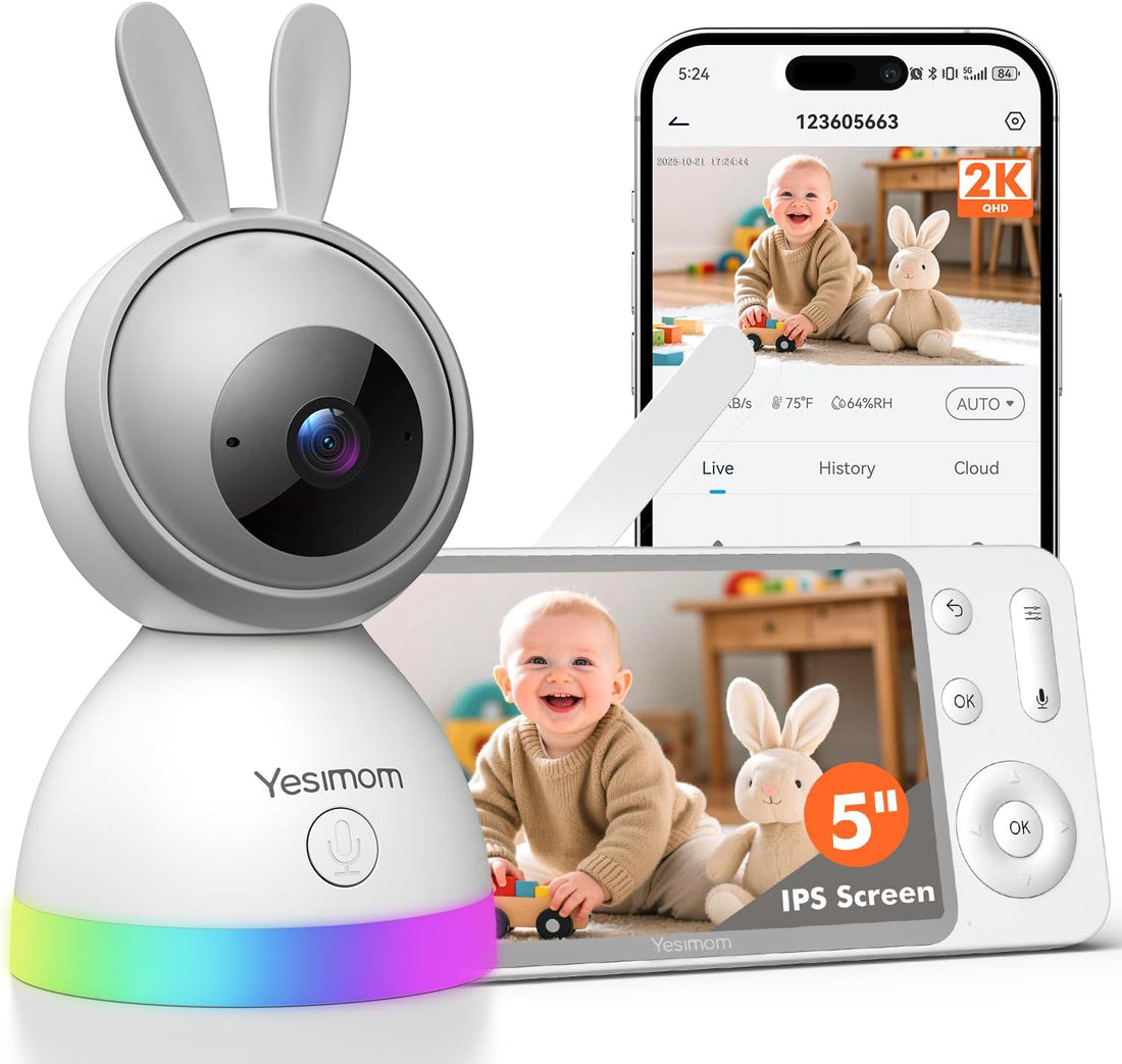 Babyphone caméra bébé vision nocturne HD surveillance smartphone - Bébé Petit Nuage
