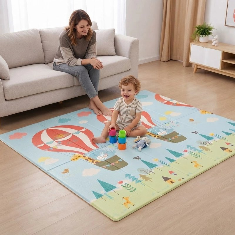 Tapis de motricité bébé : à quel âge, comment l'utiliser et bien le choisir