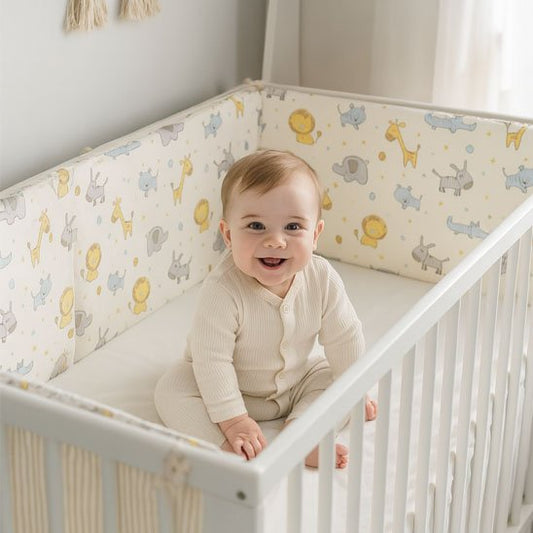 Tour de lit bébé respirant sécurisé | Bébé Petit Nuage