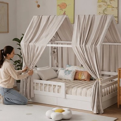 Ciel de Lit Cabane Enfant – Déco Chambre Bohème | Bébé Petit Nuage