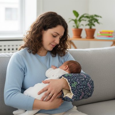Coussin allaitement ergonomique maman bébé