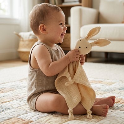 Doudou lapin bébé fille rose doux cadeau naissance