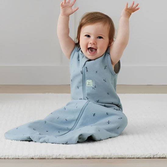 Gigoteuse bébé bleue légère été