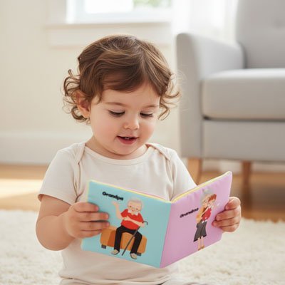 Livre bebe en tissus
