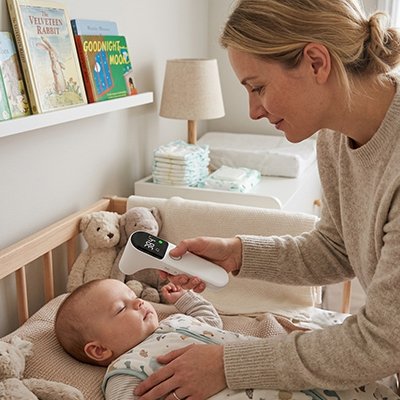 prise température bébé endormi sans contact