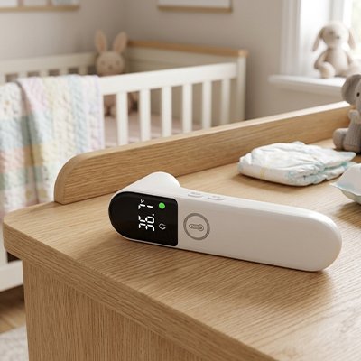 thermomètre frontal infrarouge bébé sans contact