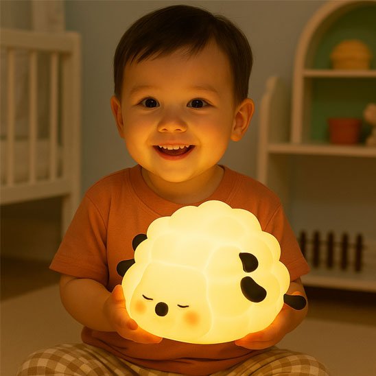 Veilleuse bébé mouton - lumière chaude chambre bébé - Bébé Petit Nuage