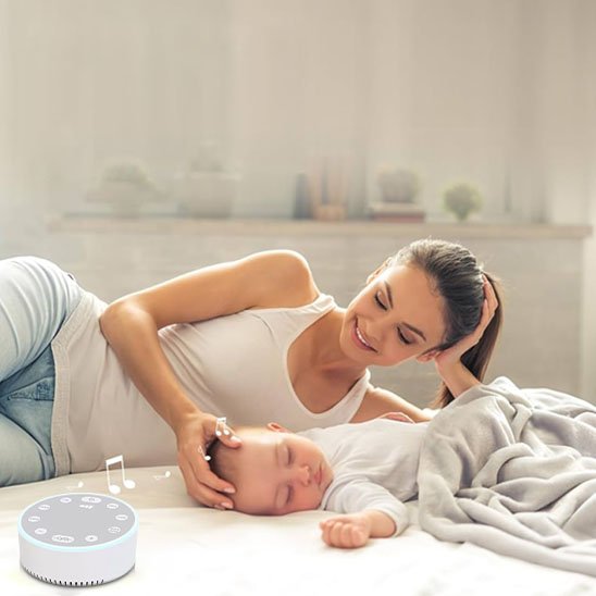 Veilleuse bruit blanc lumière douce tamisée apaisante sommeil bébé naissance