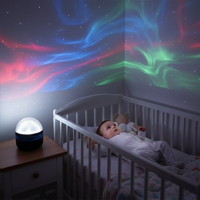 Veilleuse projection étoiles chambre bébé sommeil